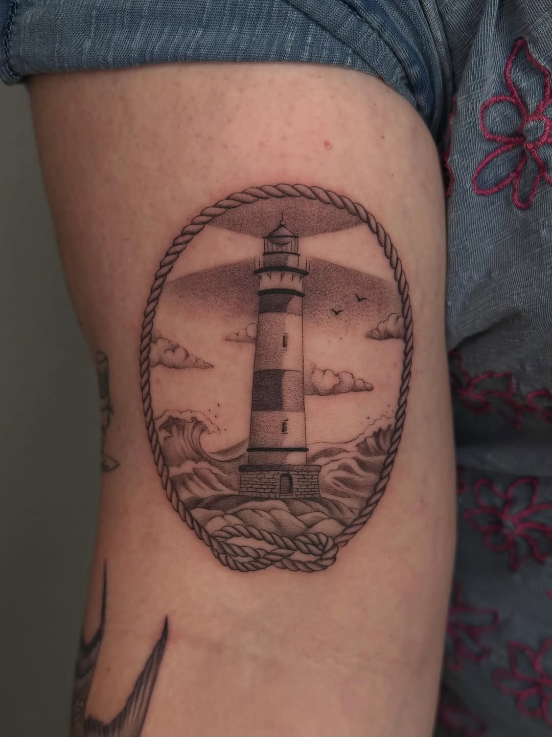 Tattoo by @midnight__mastermind — black_and_grey, illustrative