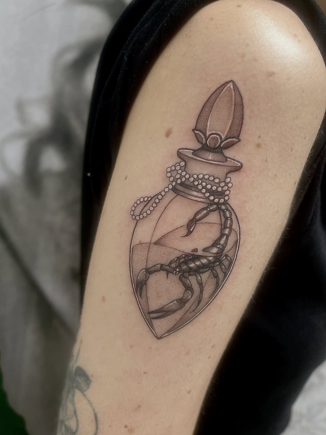 Tattoo by @lo_gwynn_ink — black_and_grey