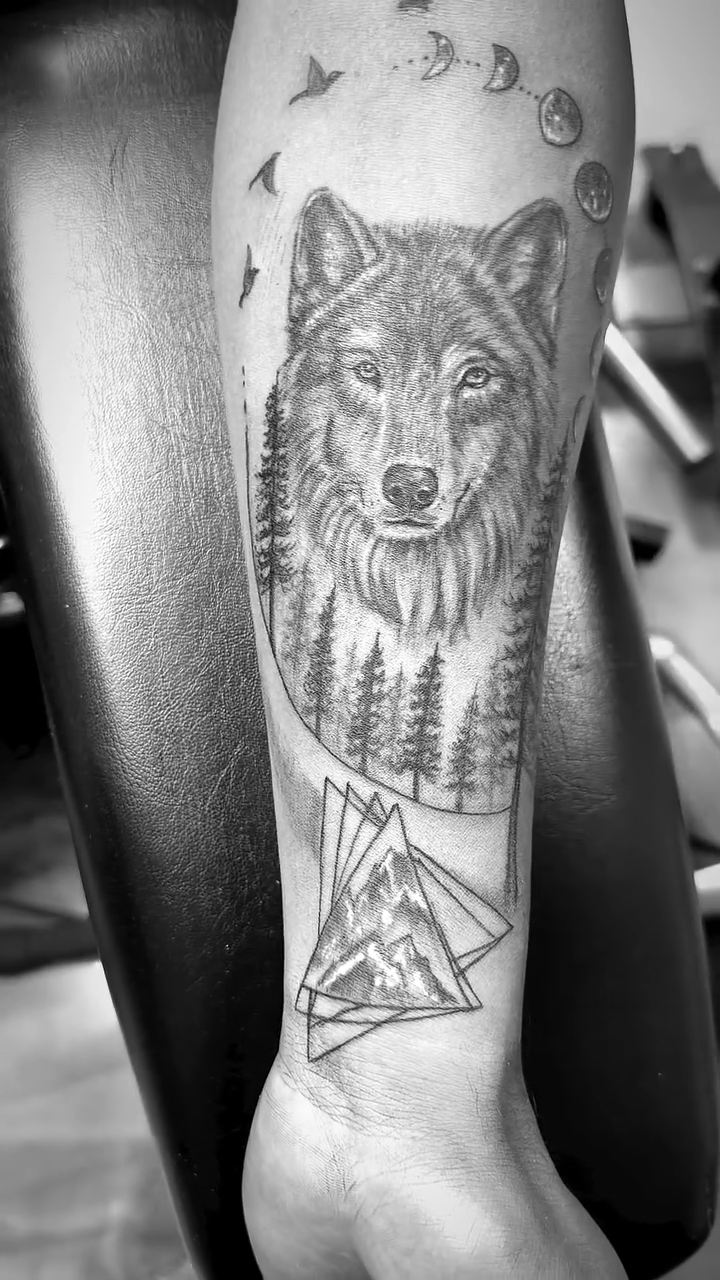 Tattoo by @dktatts β realism, black_and_grey