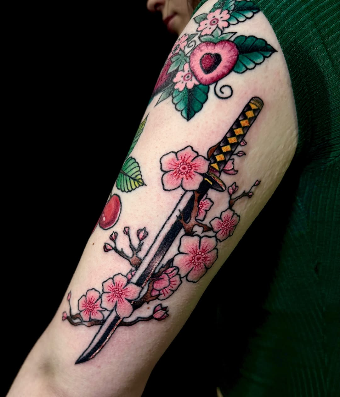 Tattoo by @inkdbybrit — american_traditional, japanese_irezumi