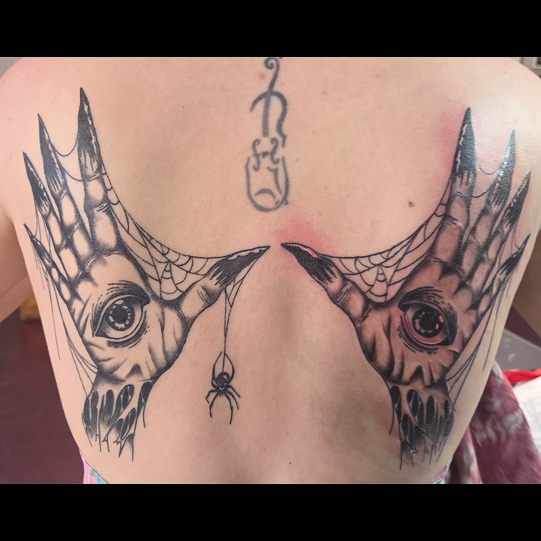 Tattoo by @katconiglioart β black_and_grey, dark_realism