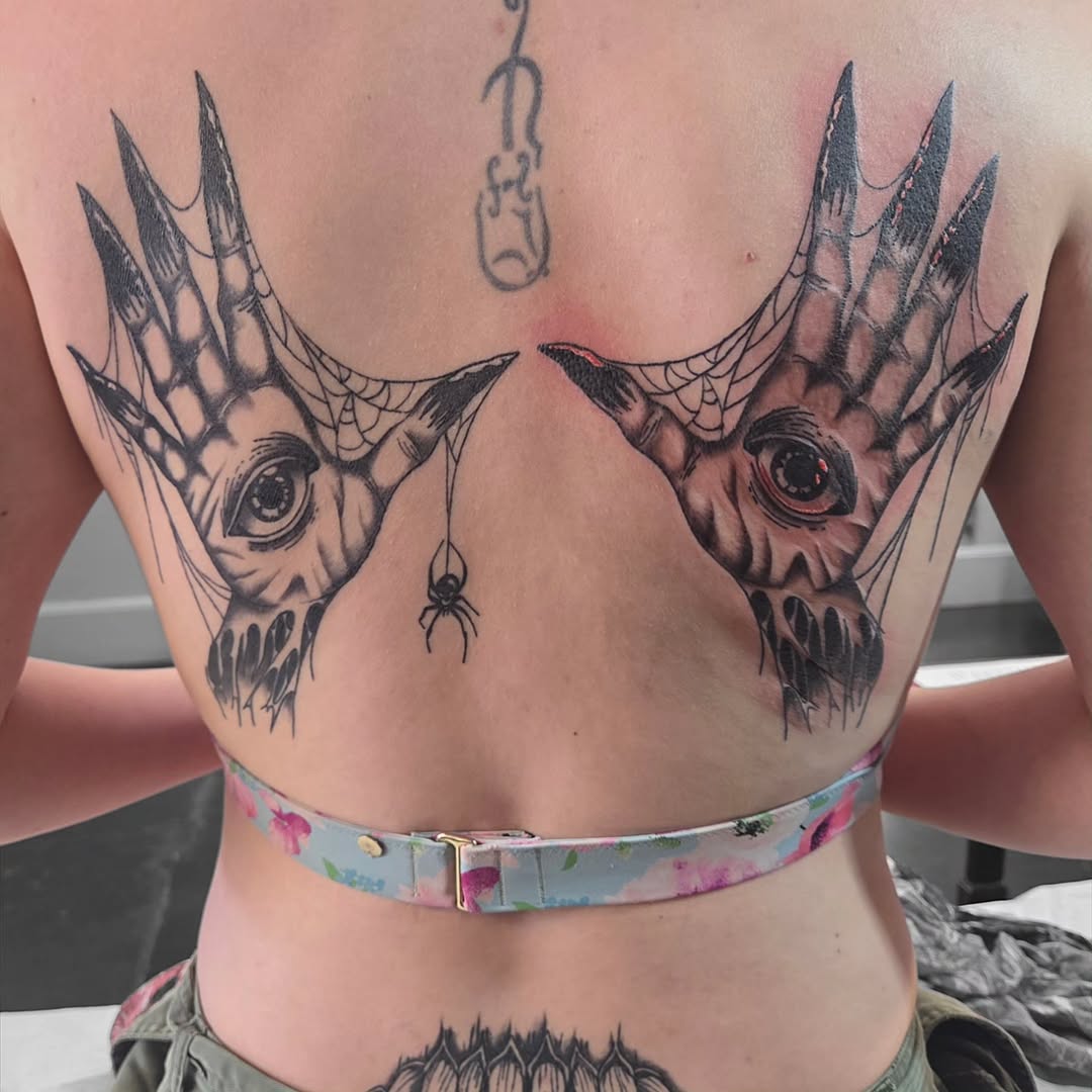Tattoo by @katconiglioart β black_and_grey, dark_realism
