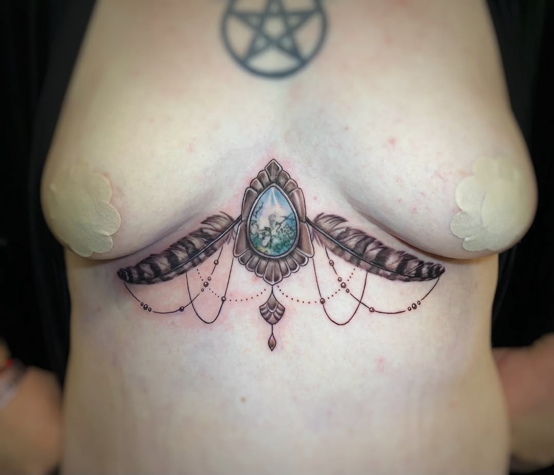 Tattoo by @tatcaviar — fine_line, ornamental