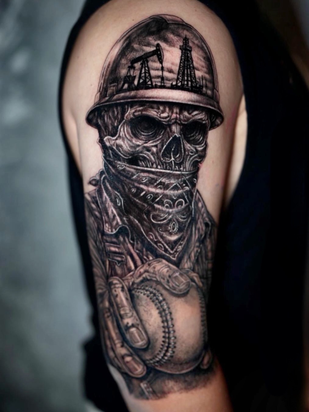 Tattoo by @henrryink โ realism, black_and_grey