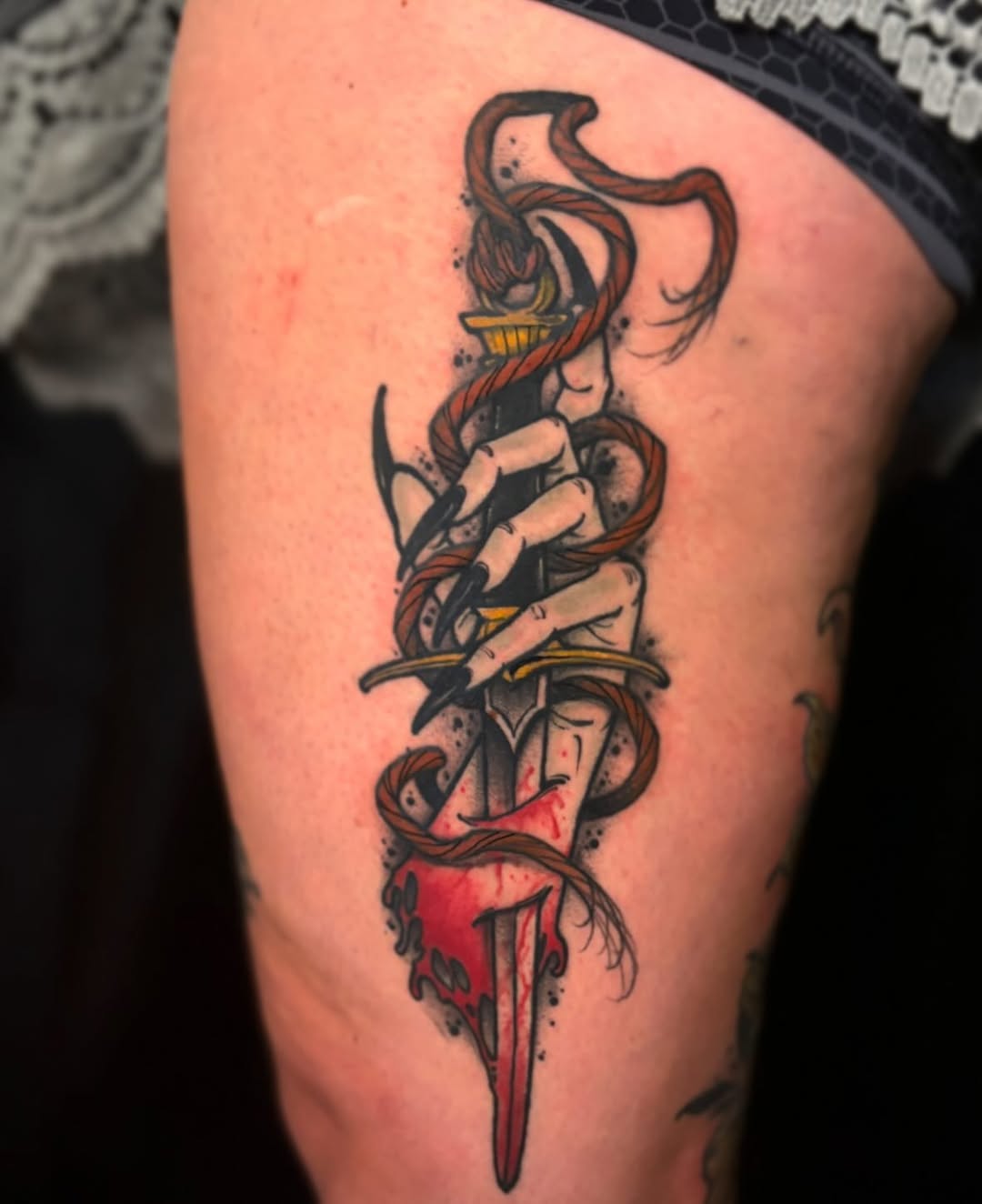 Tattoo by @rbornetattoo — neo_traditional, dark_realism
