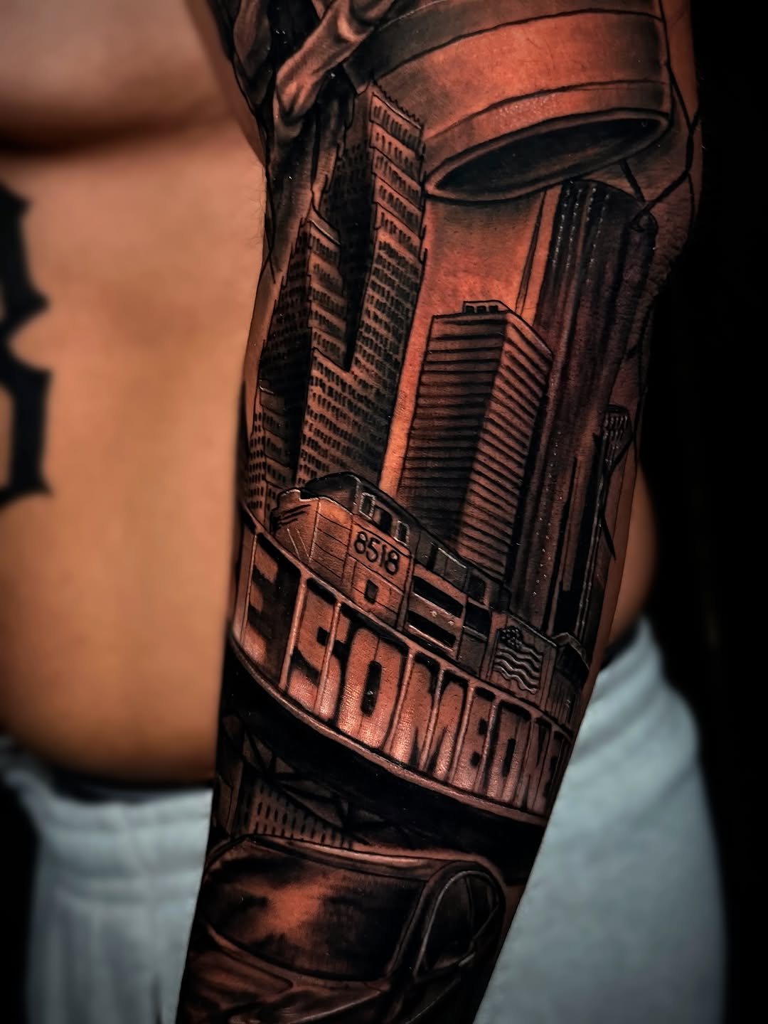 Tattoo by @screwhead_inkz — realism, black_and_grey