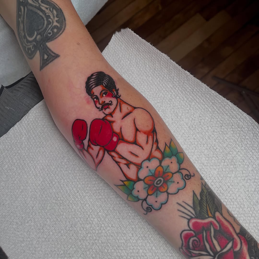 Tattoo by @maddwell.tattoos — american_traditional, illustrative