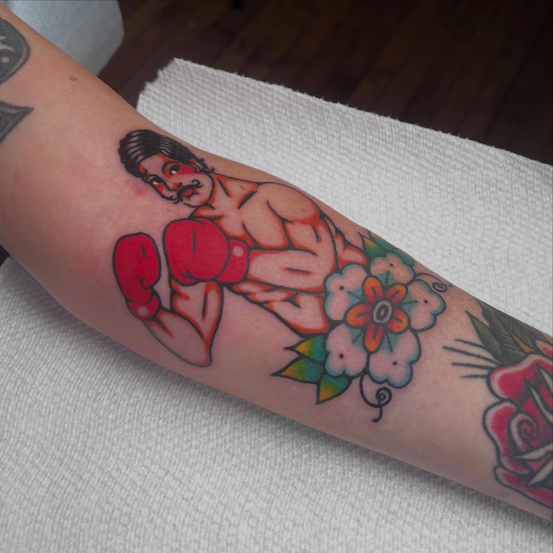 Tattoo by @maddwell.tattoos — american_traditional, illustrative