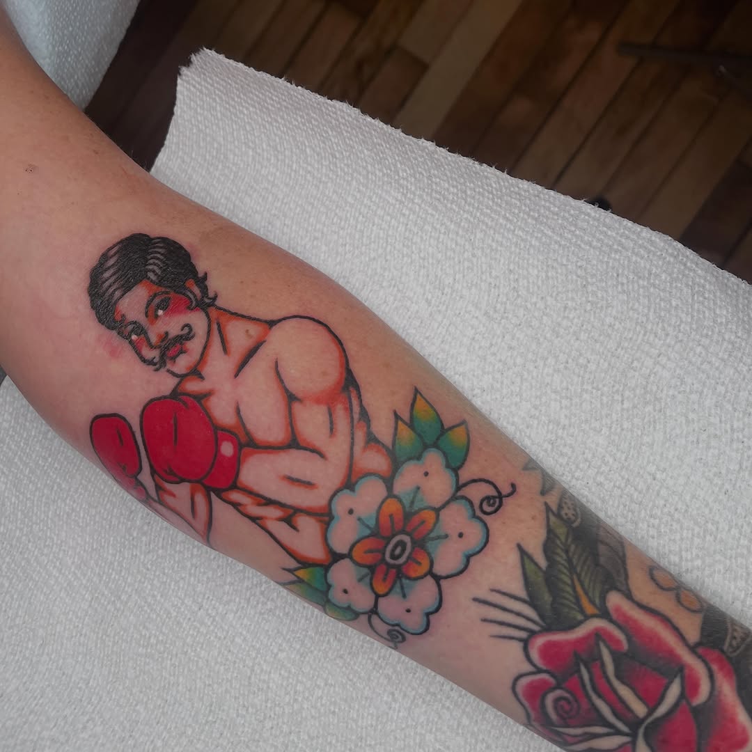 Tattoo by @maddwell.tattoos — american_traditional, illustrative