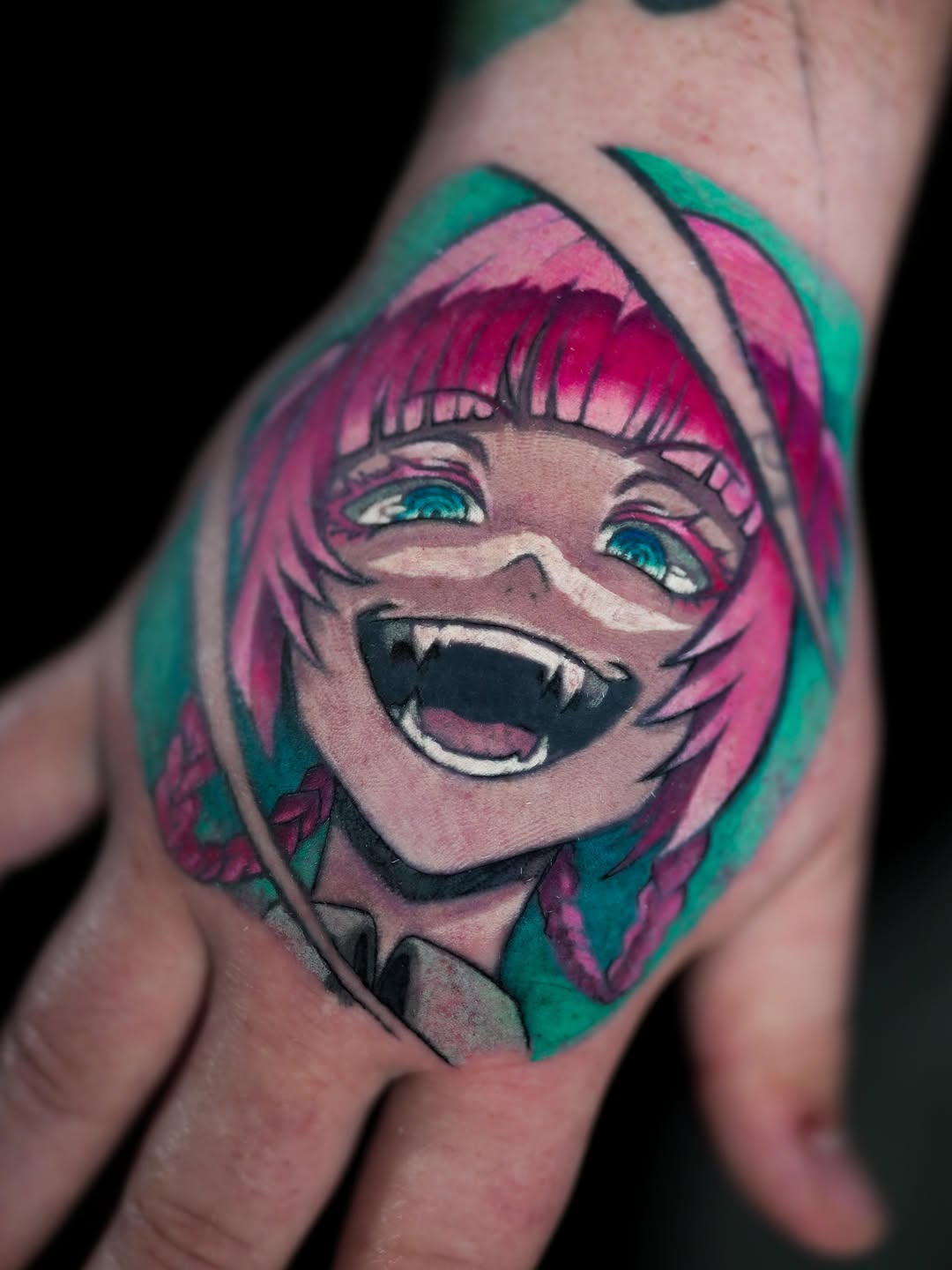Tattoo by @anamarchant.art — anime, new_school