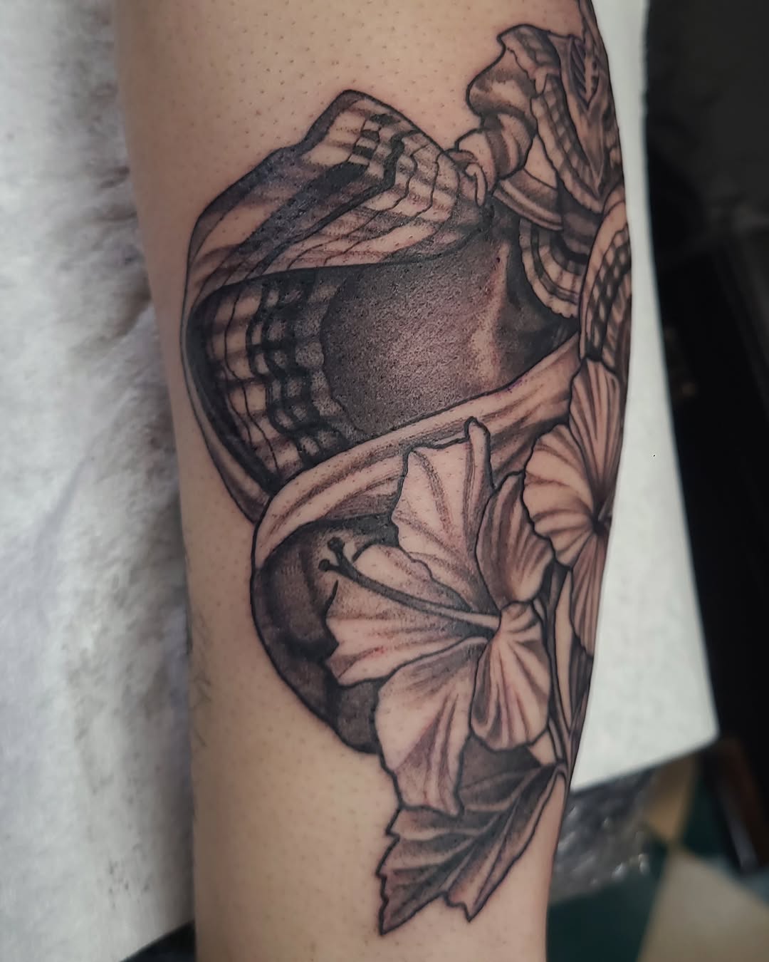 Tattoo by @drvodkatattoos — black_and_grey, realism