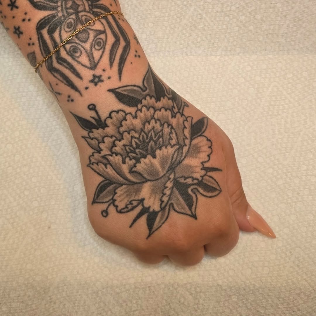 Tattoo by @aarondor — black_and_grey, illustrative