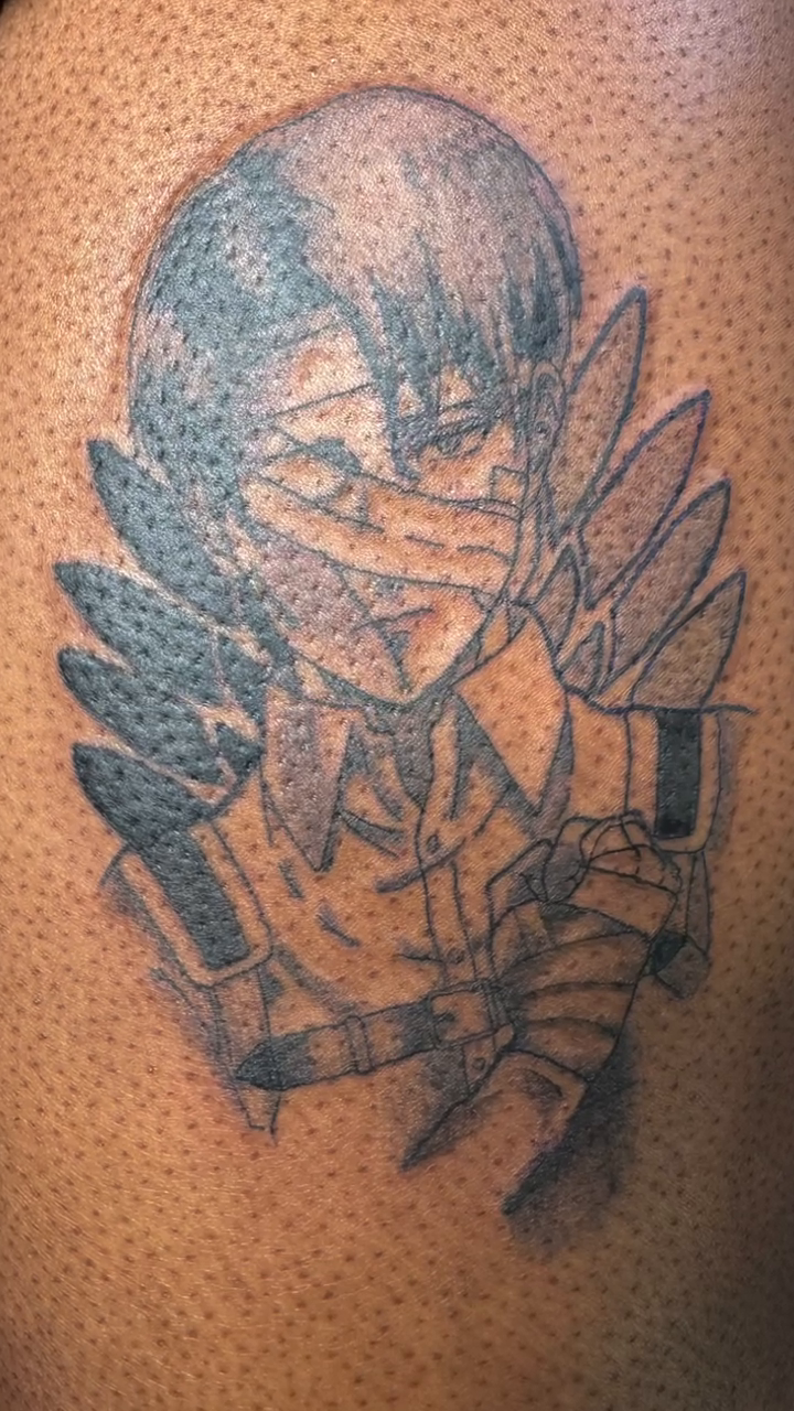 Tattoo by @dre.be.drawing โ anime