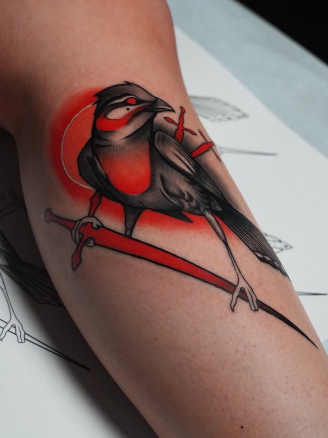Tattoo by @jaxxkeslerinkk — black_and_grey