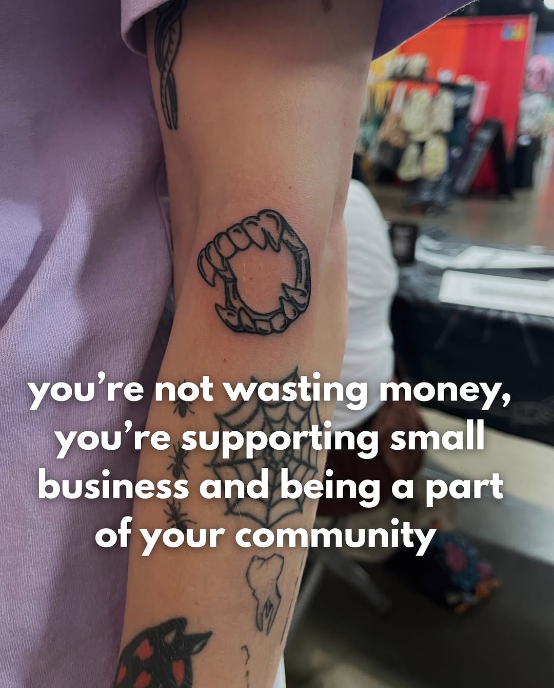 Tattoo by @imthehumanamy — blackwork