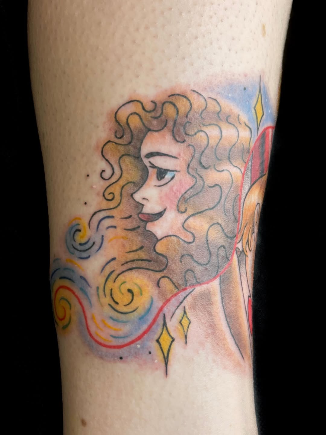 Tattoo by @changofett_tattoos — illustrative, watercolor