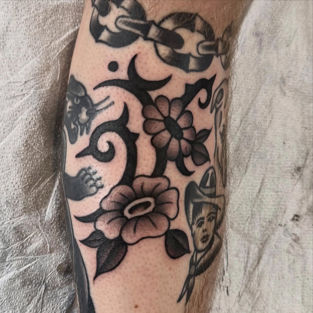 Tattoo by @louisetattooer — american_traditional, illustrative