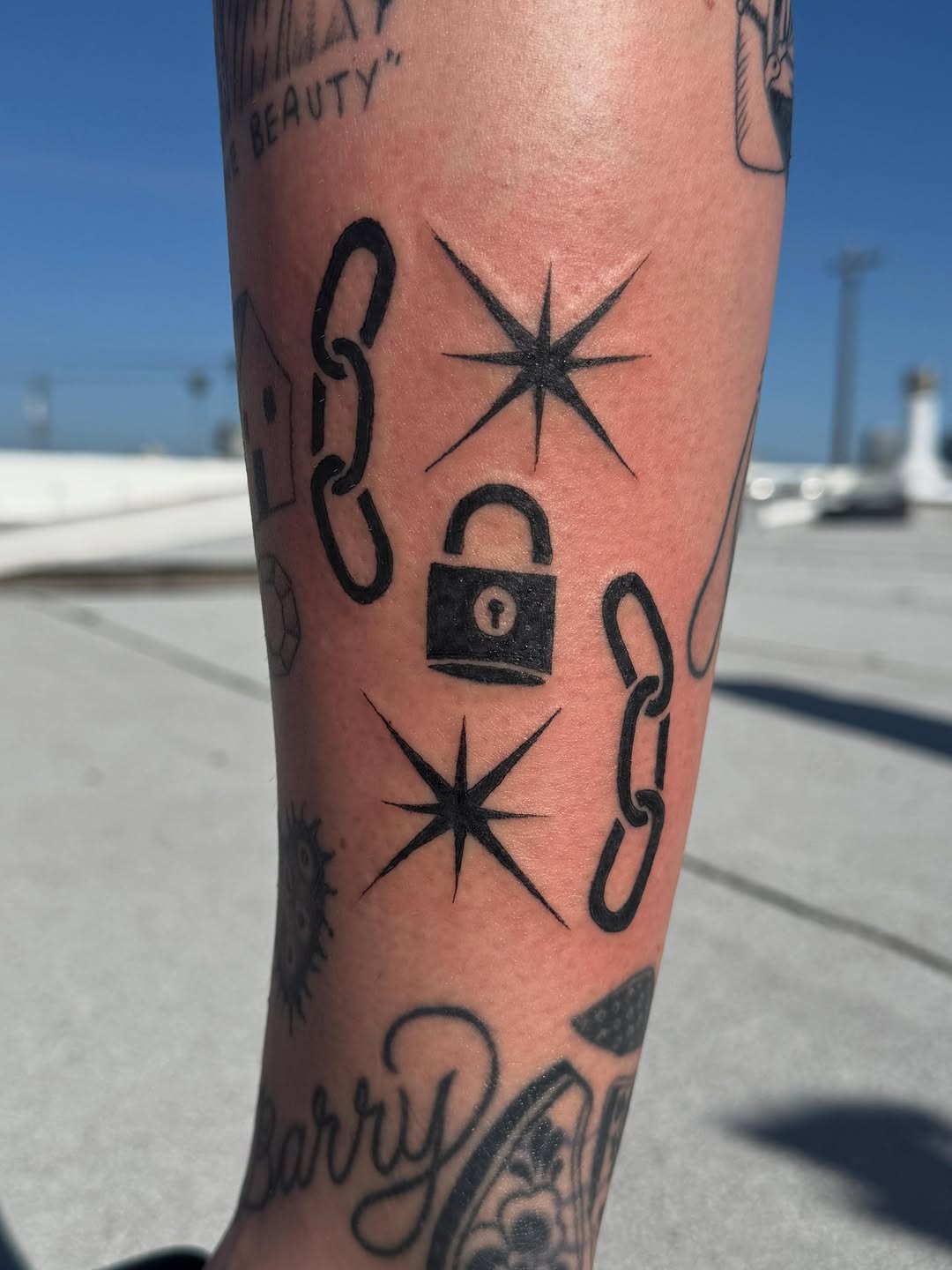 Tattoo by @mr.smiley___ — illustrative, blackwork