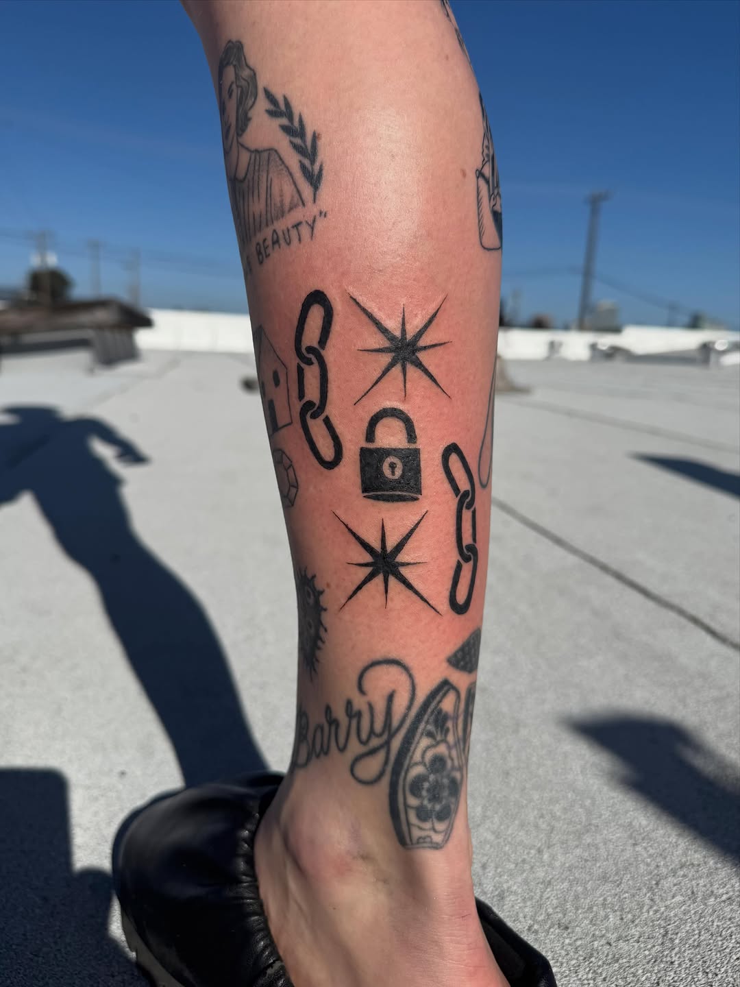 Tattoo by @mr.smiley___ — illustrative, blackwork