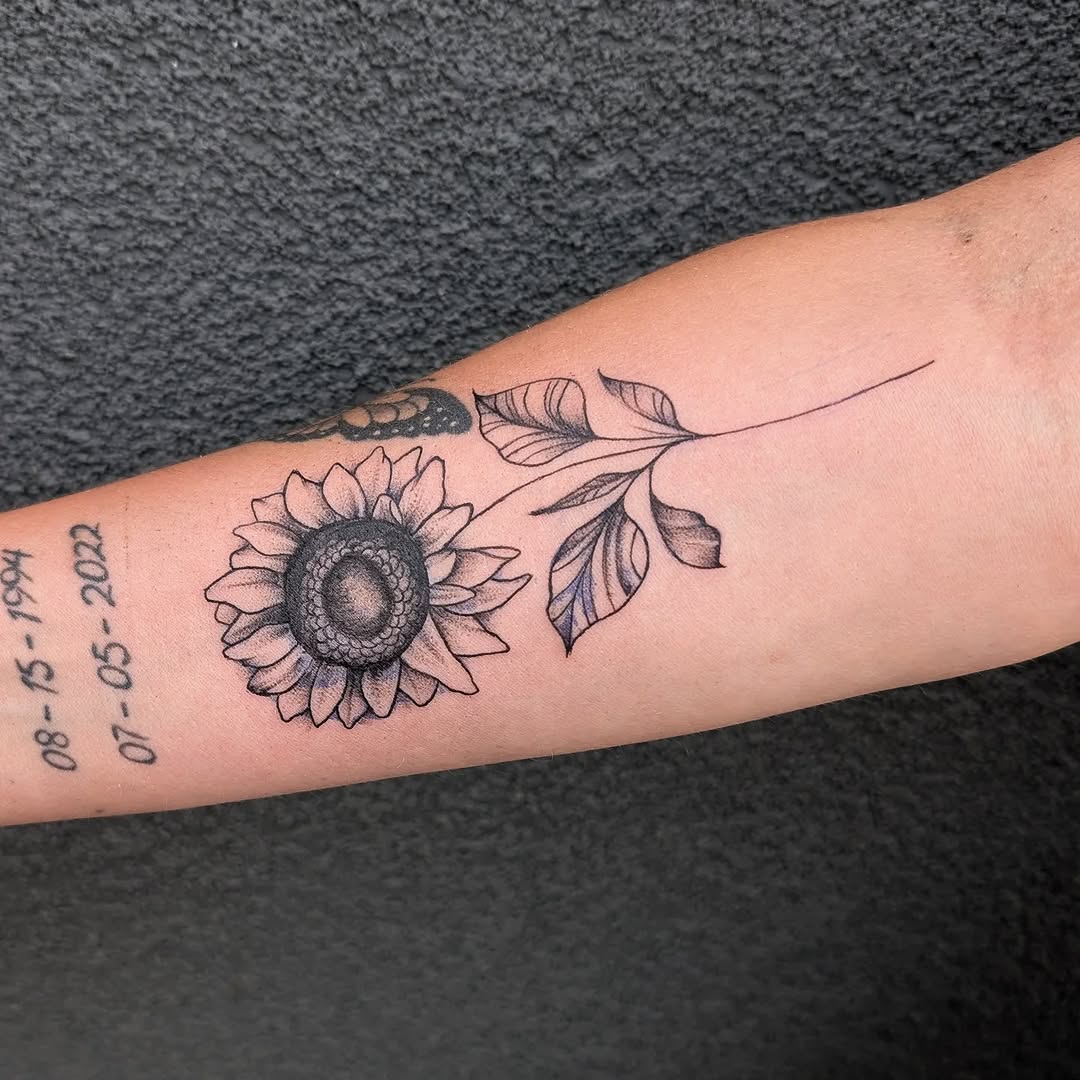Tattoo by @poked.protein — fine_line, black_and_grey