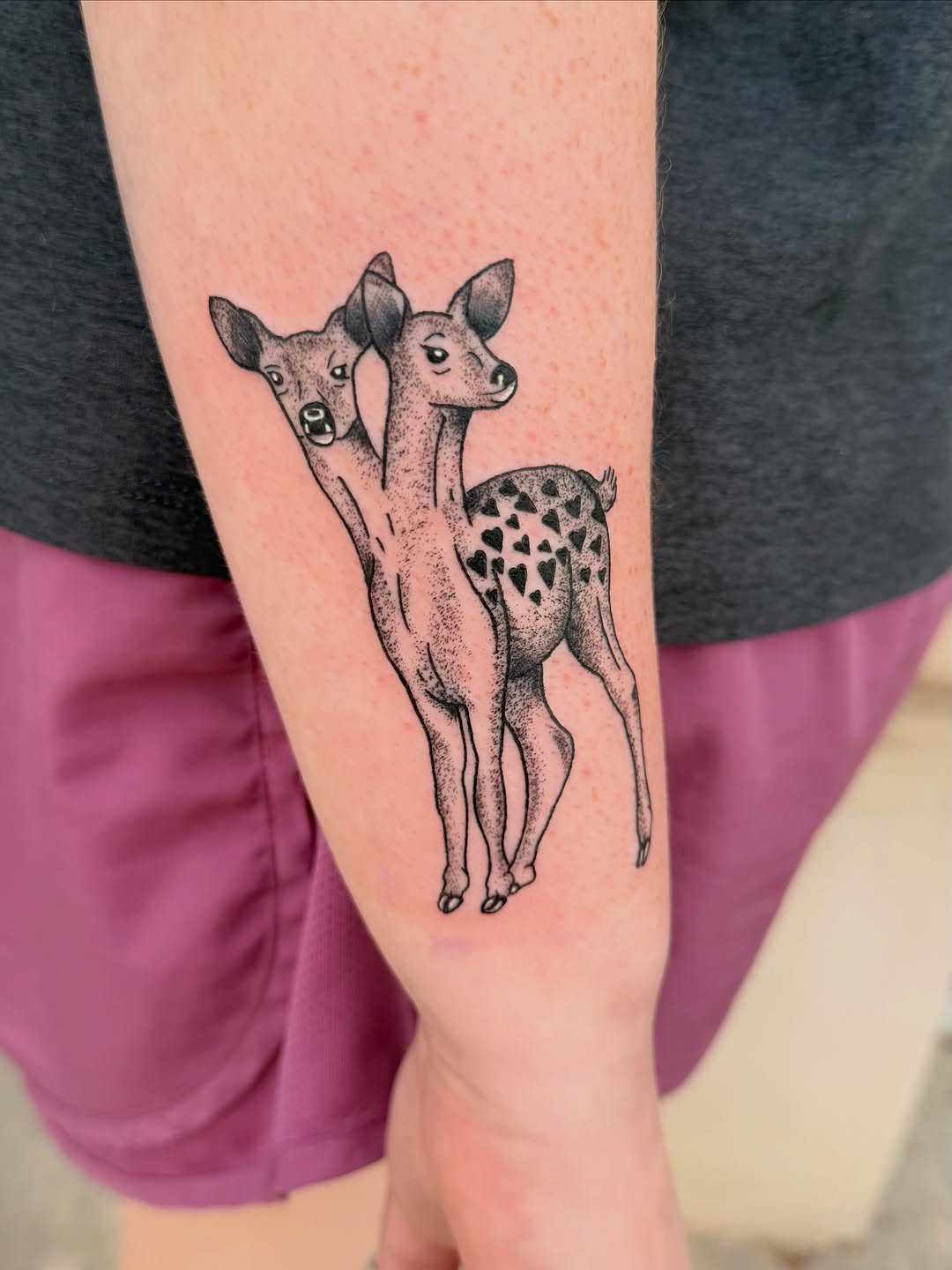 Tattoo by @lexiodam_tattoos — illustrative, dotwork