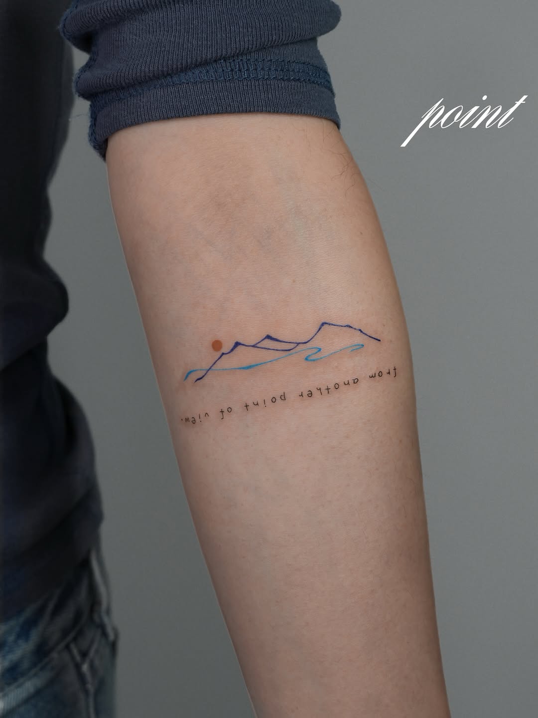 Tattoo by @tattooernyc โ fine_line, lettering_script