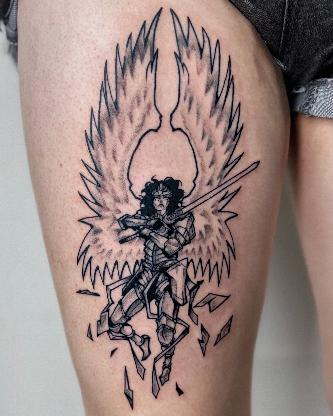Tattoo by @unsaintlytattoo — blackwork