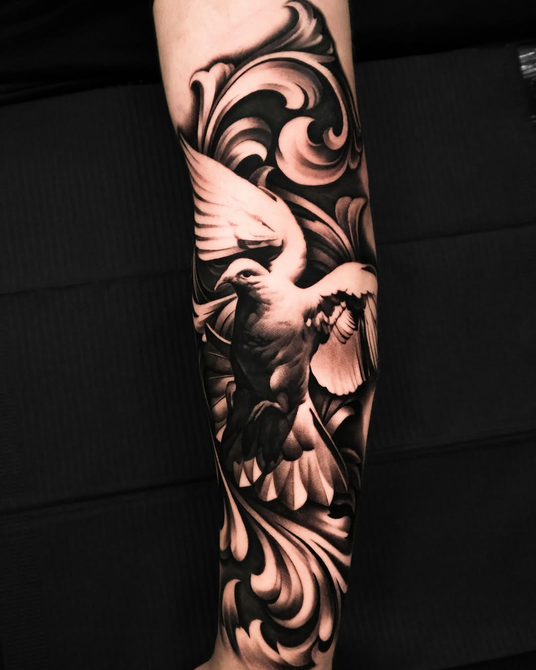 Tattoo by @tommylee.tattoo — realism, black_and_grey