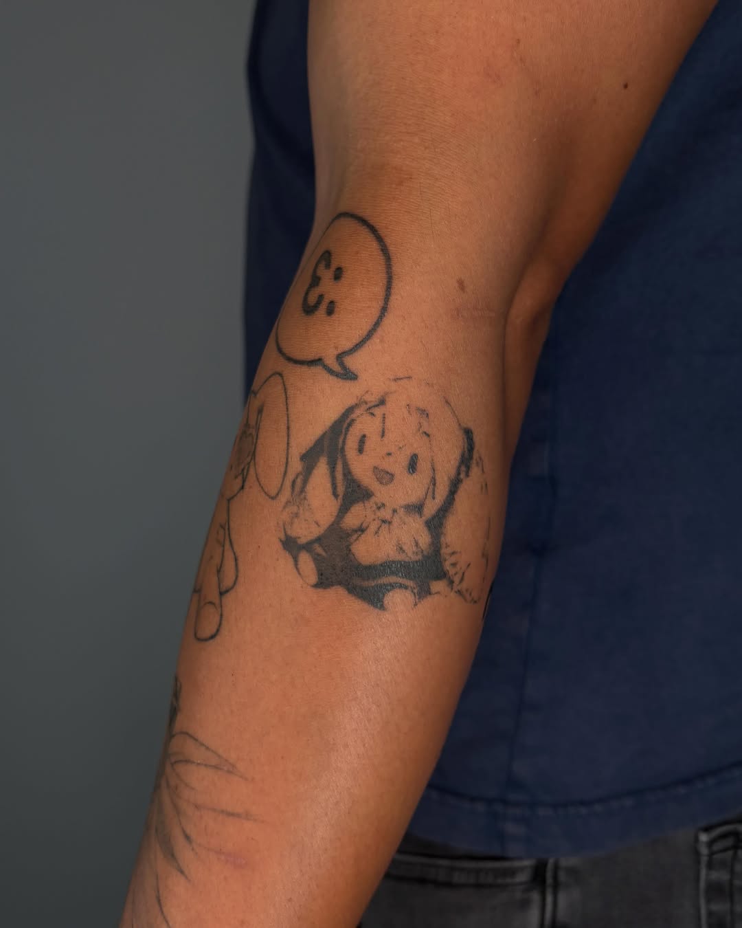 Tattoo by @tofuubrat — illustrative, black_and_grey
