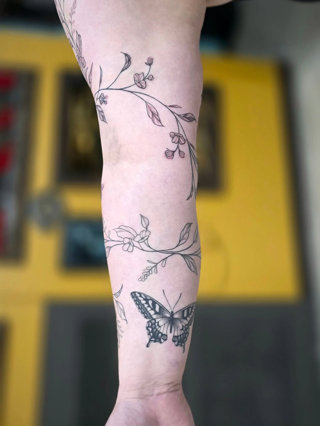 Tattoo by @jordanna_pearl — fine_line, black_and_grey