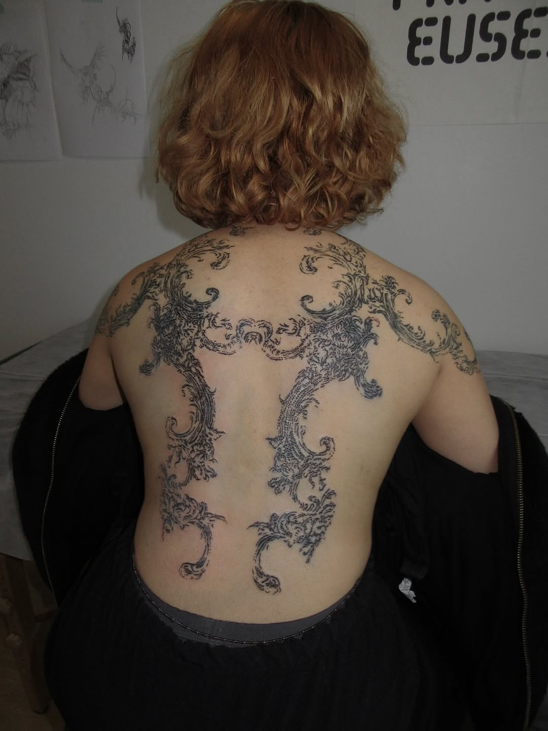 Tattoo by @sacer________ — ornamental, black_and_grey