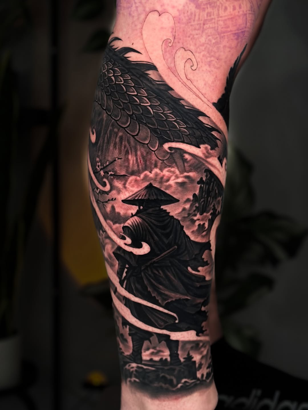Tattoo by @nathan_inkk — black_and_grey