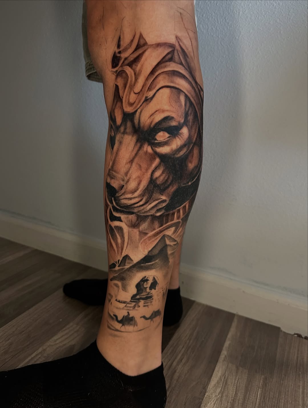Tattoo by @tattooz_by_trent — realism, black_and_grey
