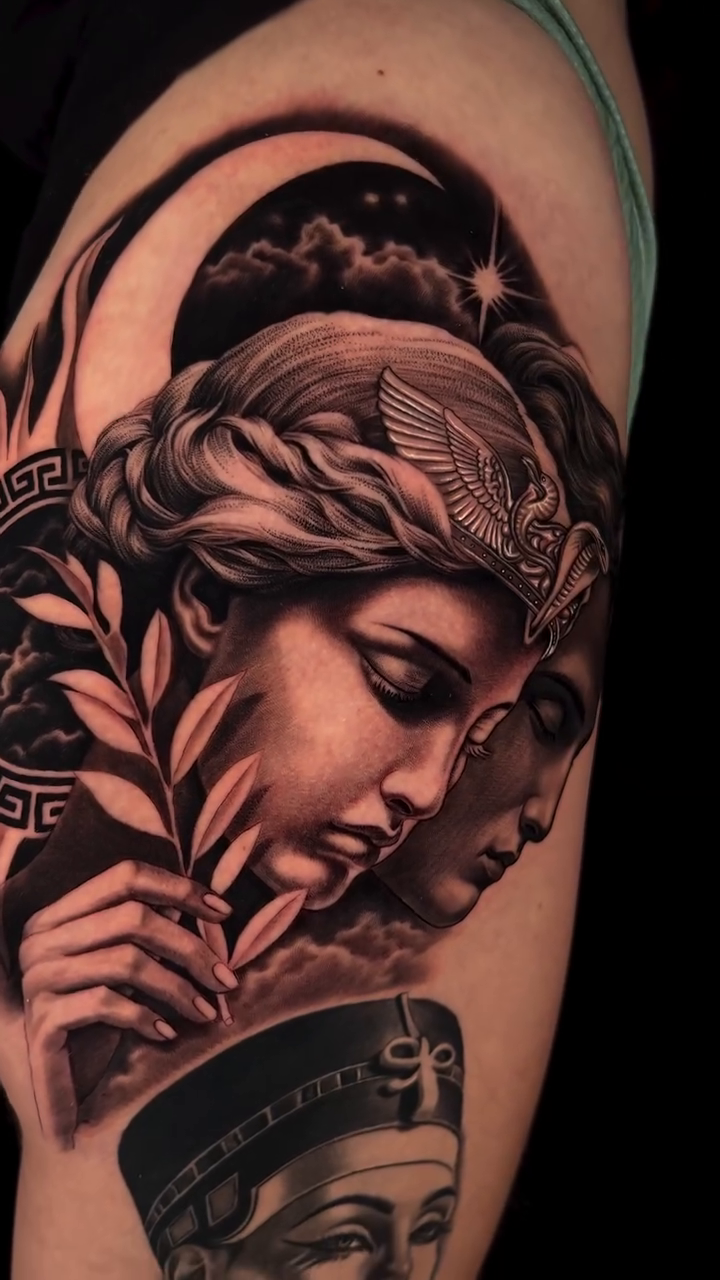 Tattoo by @tattoosbylynn_sdt — realism, black_and_grey