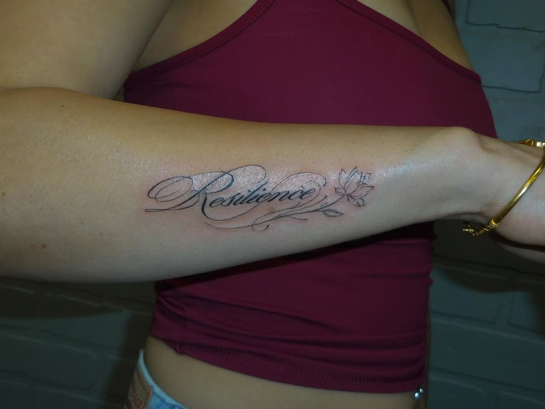 Tattoo by @vaehinked — fine_line, lettering_script