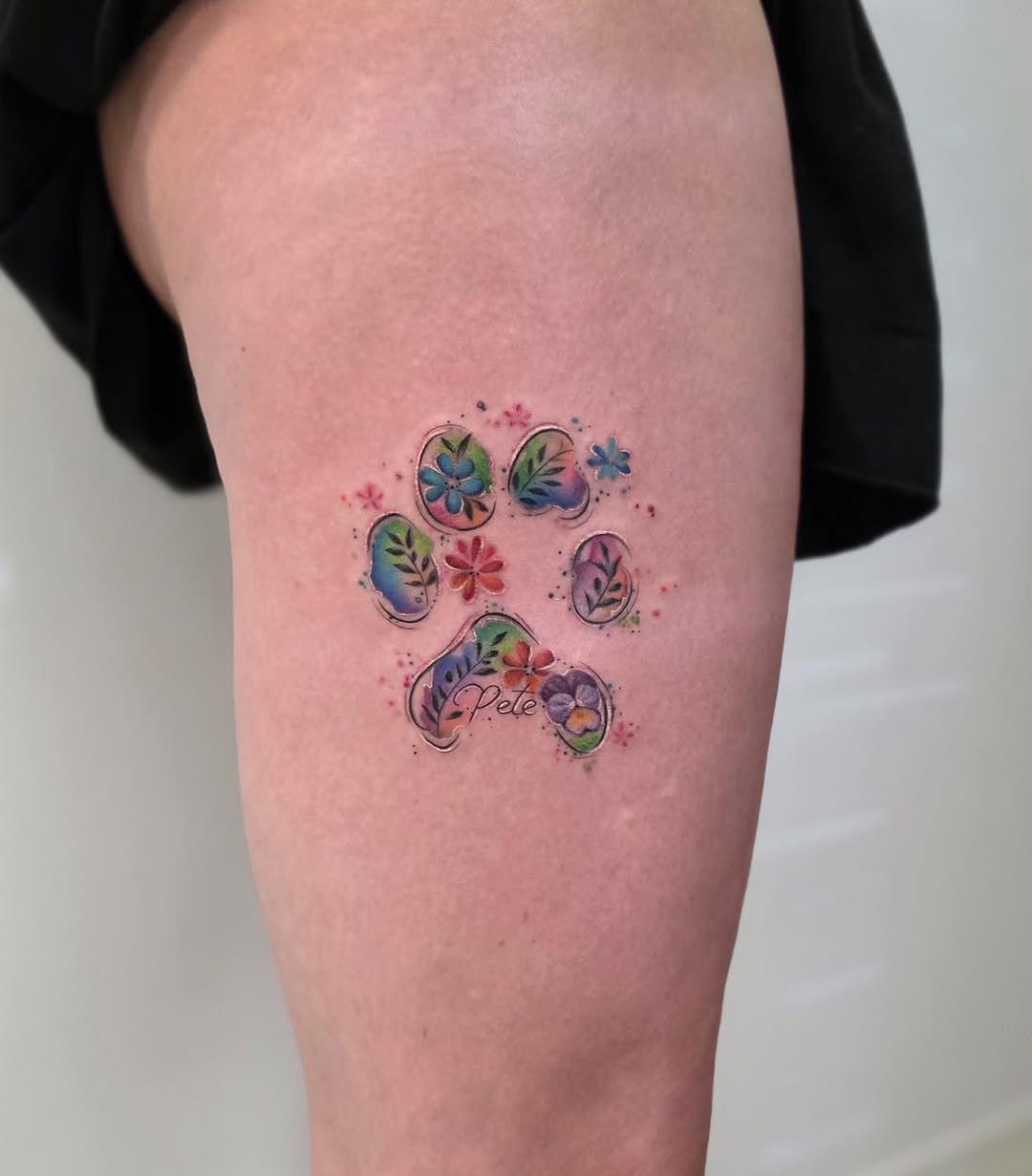 Tattoo by @paige.nicole.tattoos — watercolor, fine_line