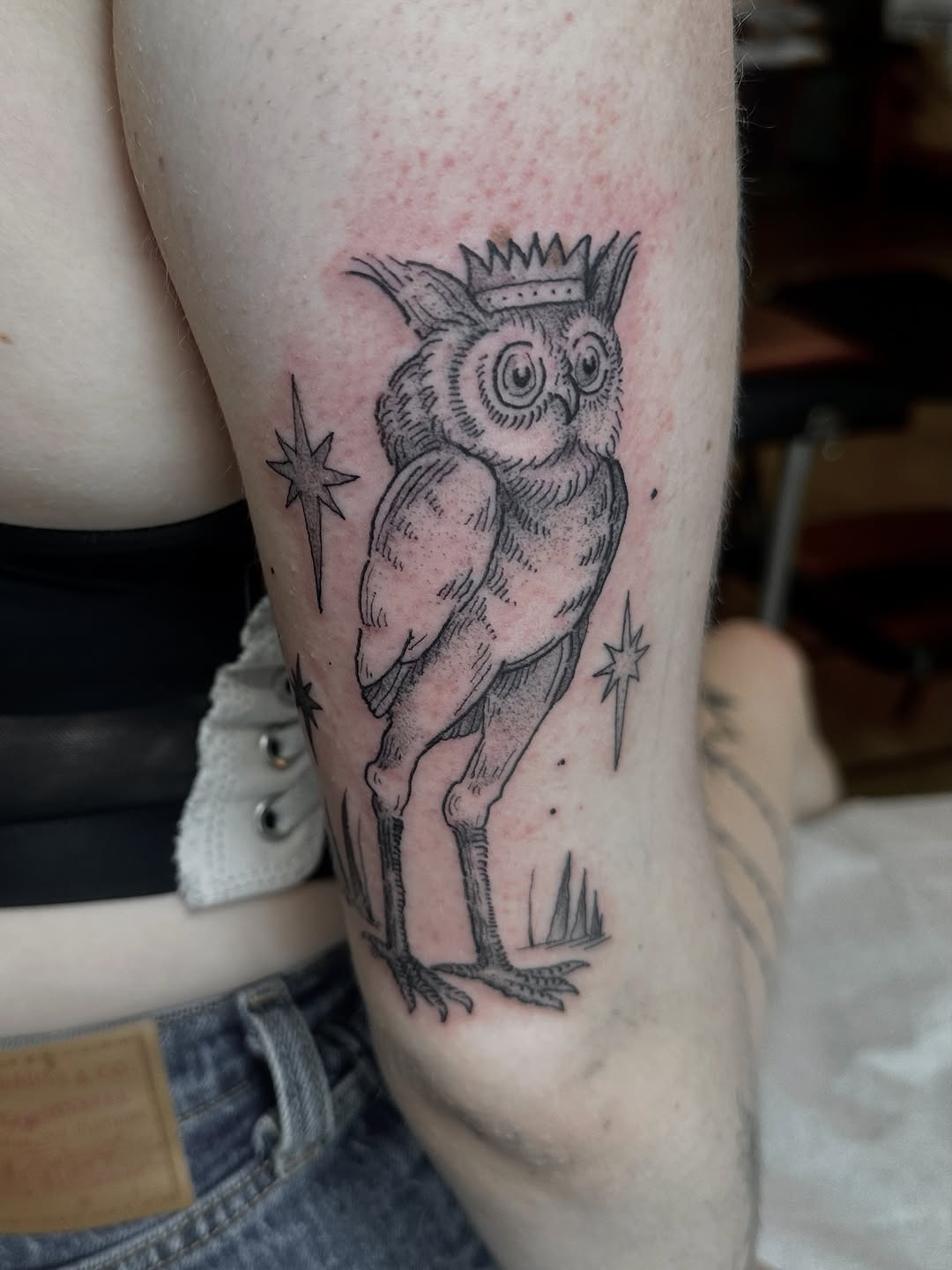 Tattoo by @luisamarigold — illustrative, black_and_grey