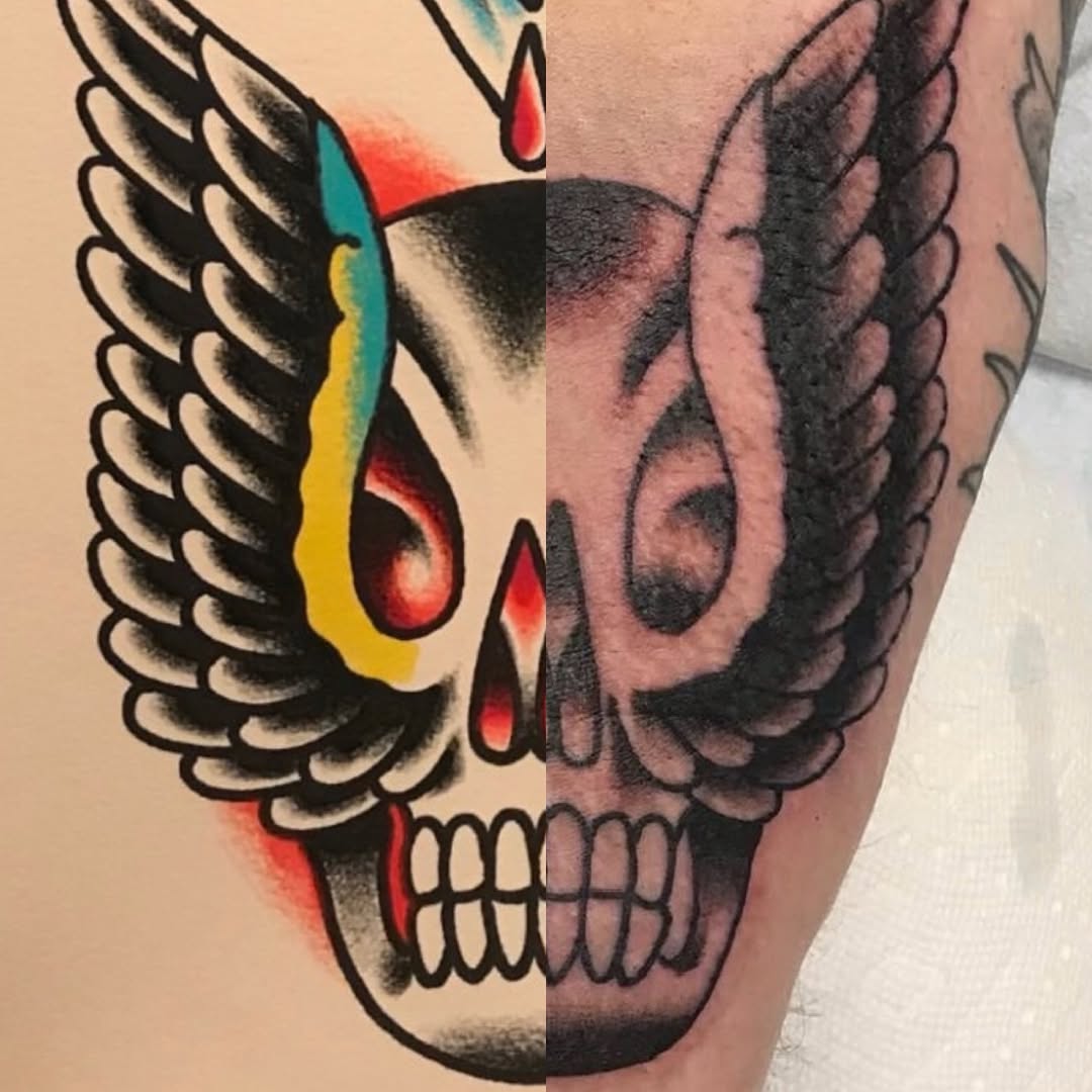 Tattoo by @slimwinters — american_traditional, black_and_grey