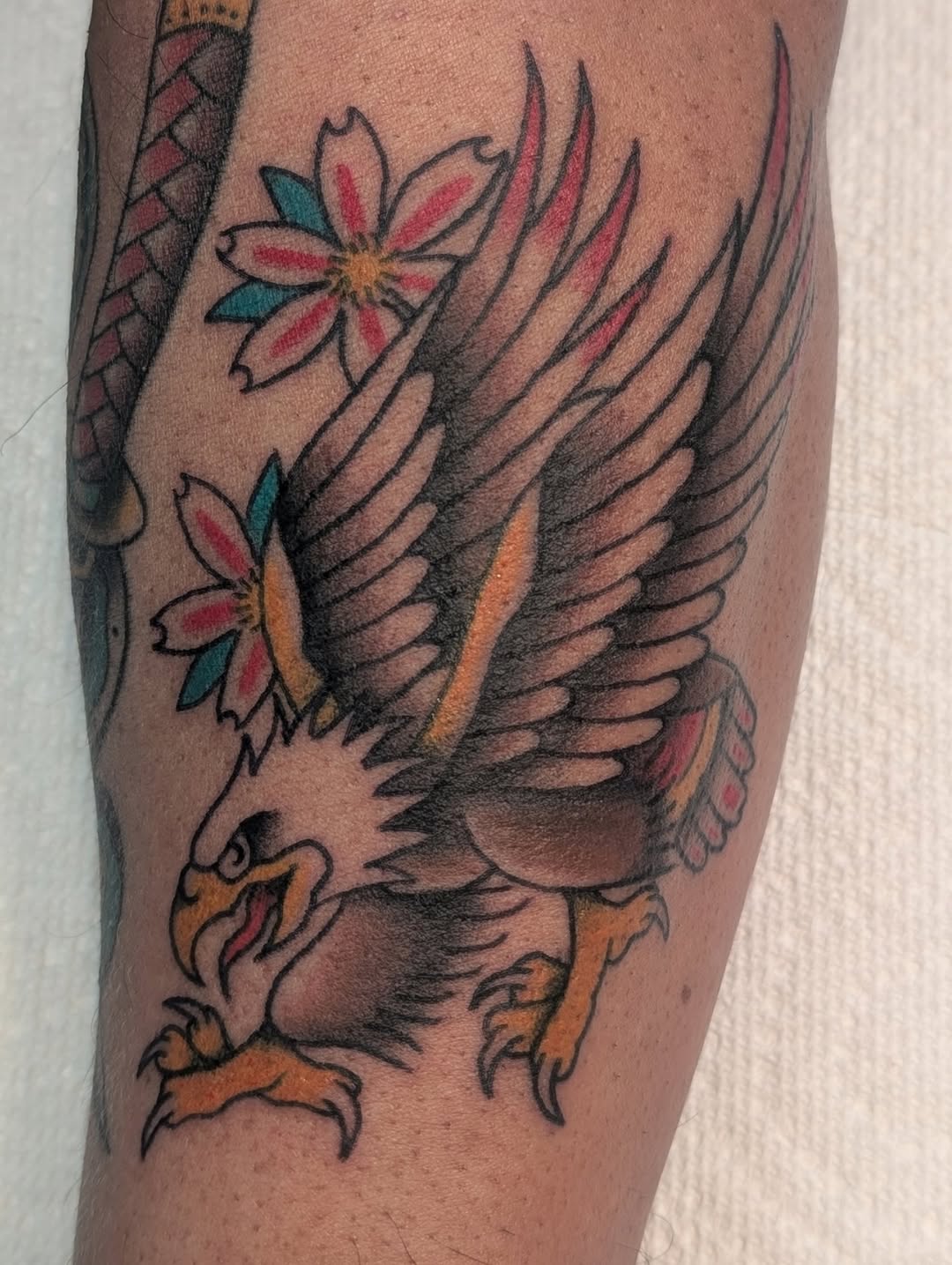 Tattoo by @qualiitygreen — american_traditional, illustrative