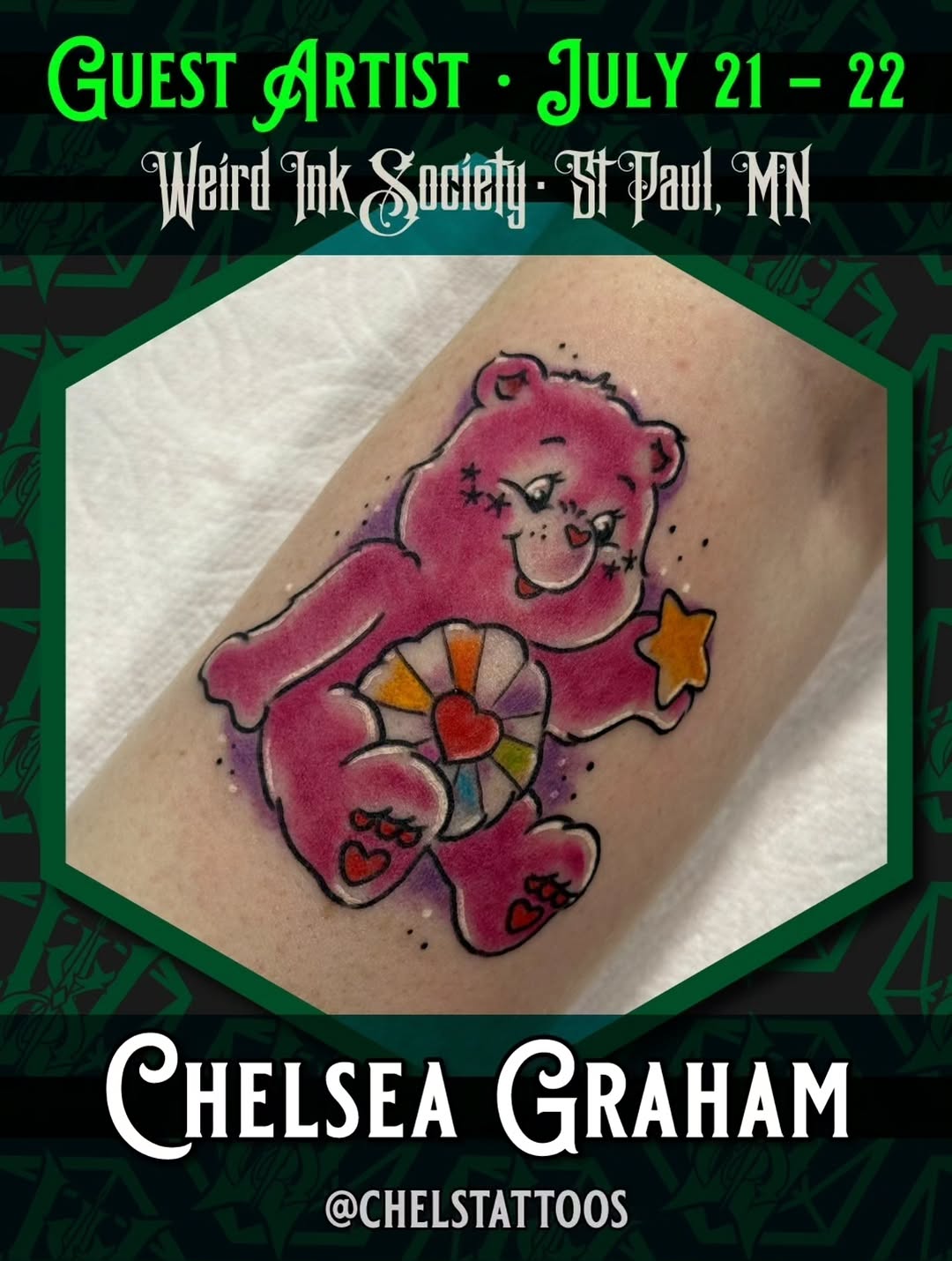 Tattoo by @chelstattoos — illustrative, new_school