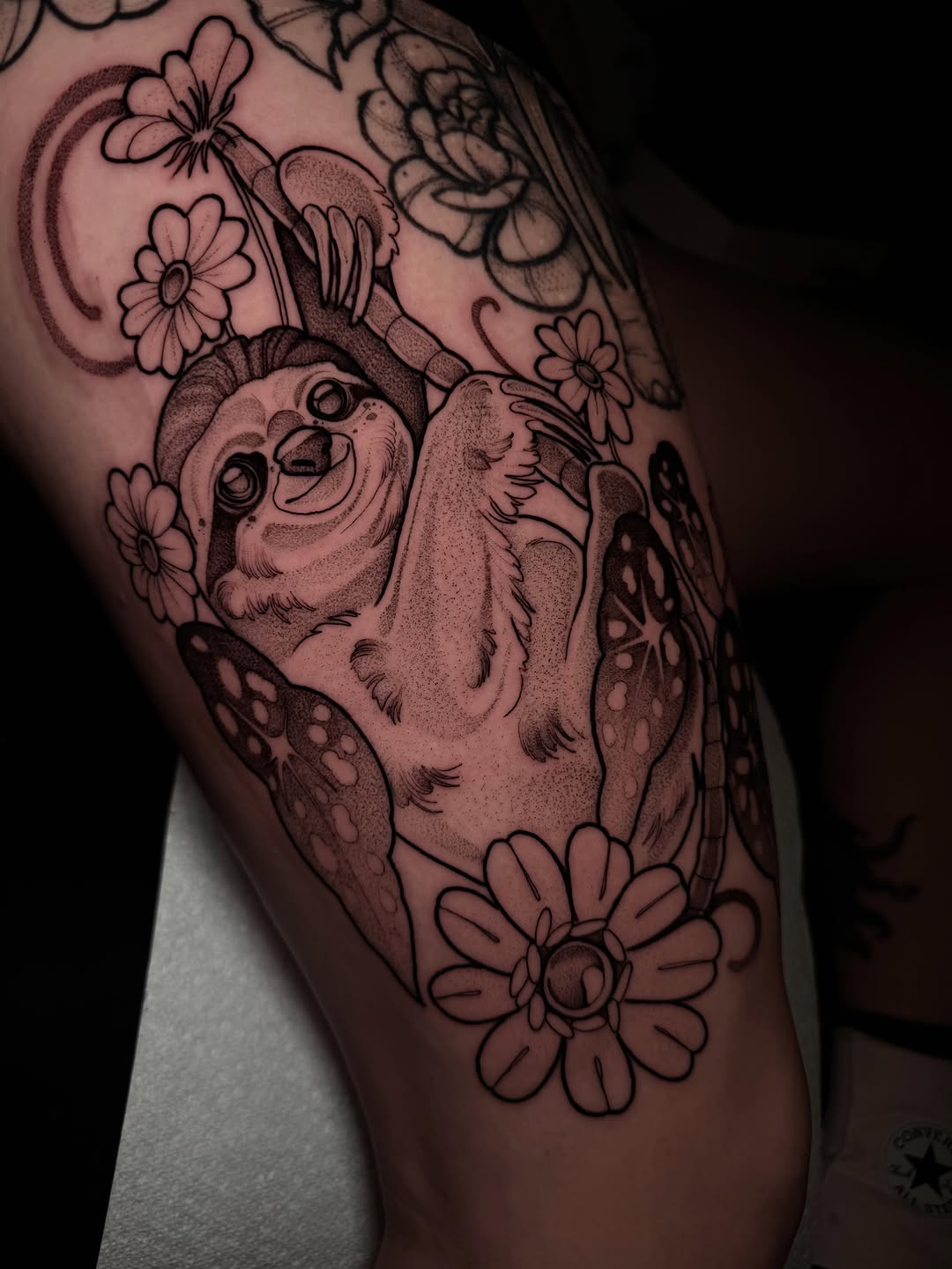 Tattoo by @cactihannah — dotwork