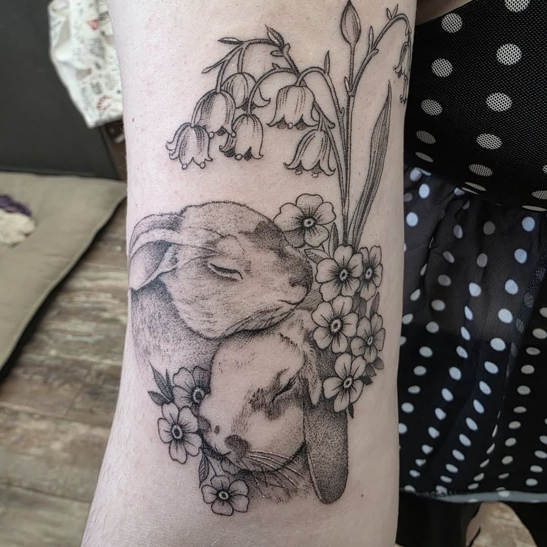 Tattoo by @shannongatesart — realism, dotwork