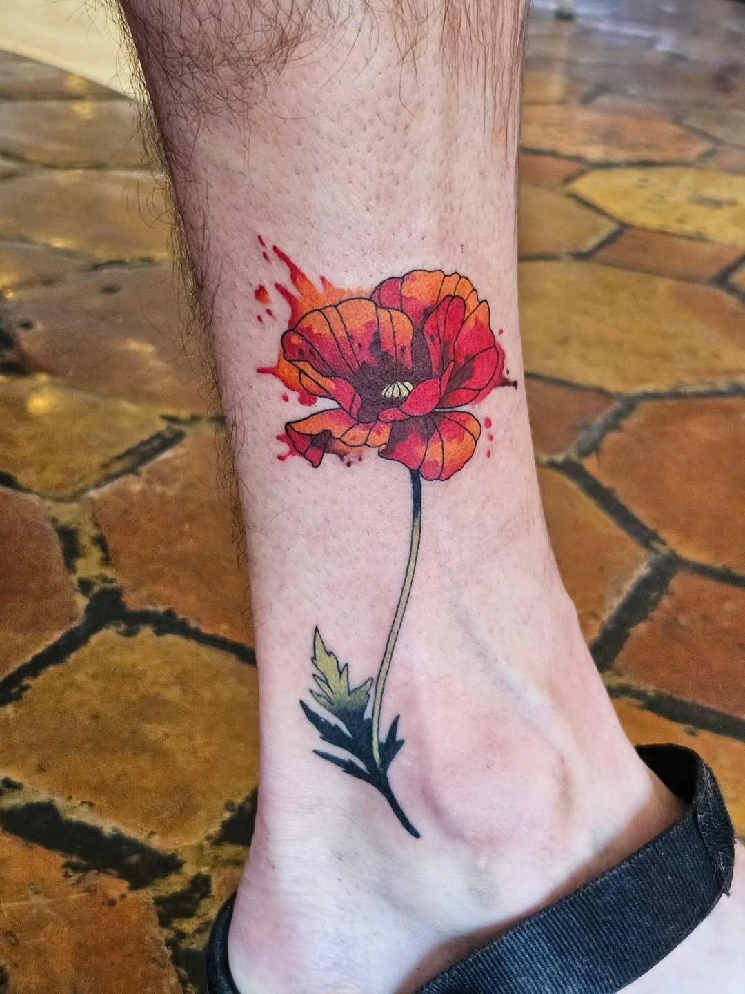 Tattoo by @neonmoonink — watercolor
