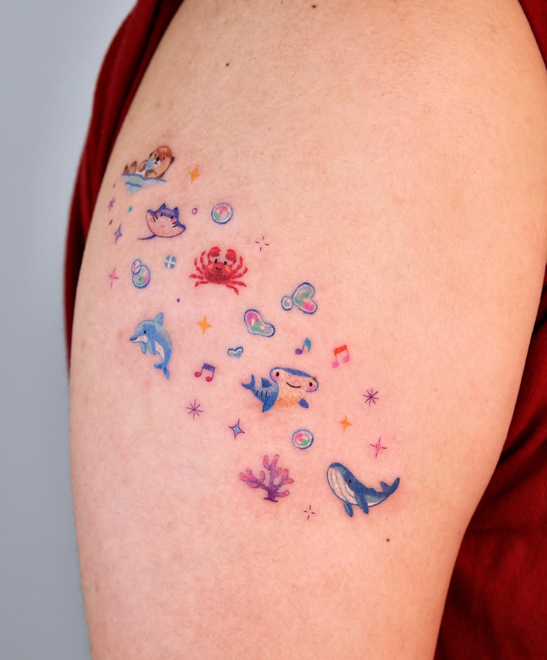 Tattoo by @seon_tattoo — illustrative, watercolor