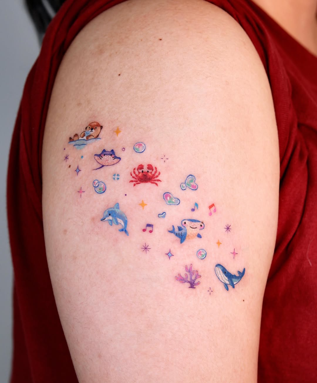 Tattoo by @seon_tattoo — illustrative, watercolor
