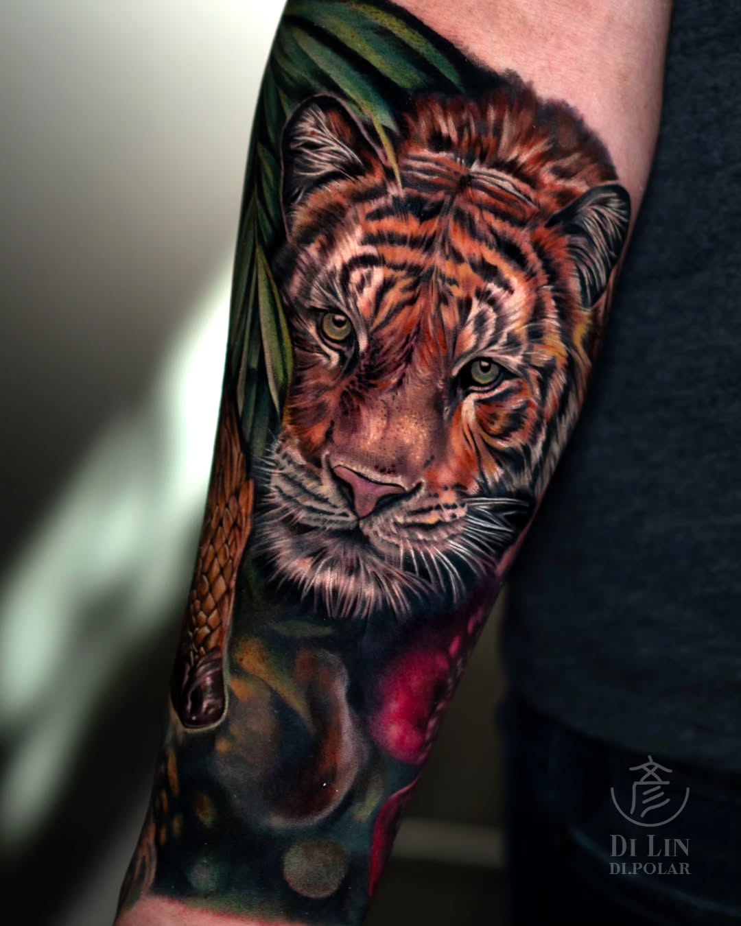 Tattoo by @di.polar β realism, black_and_grey