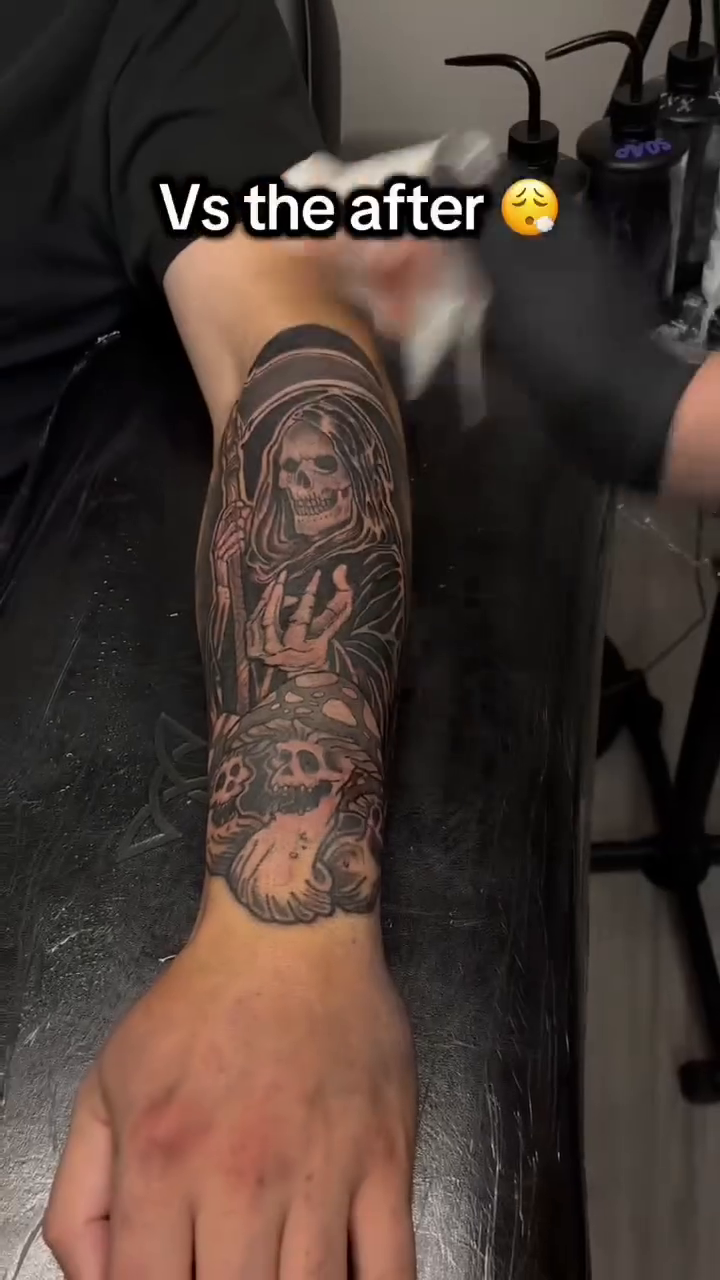 Tattoo by @tattoosbythecaptain — black_and_grey, realism