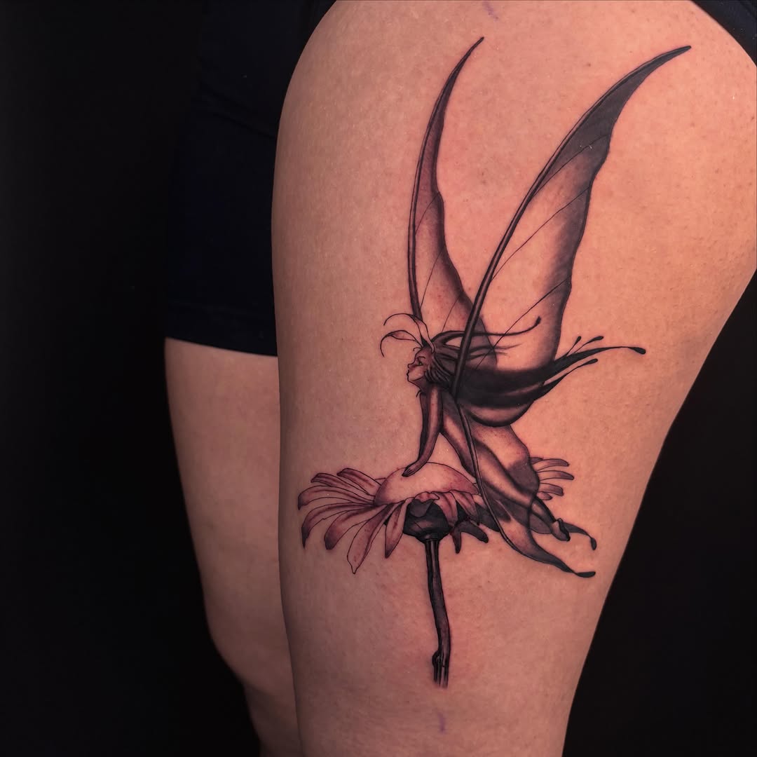 Tattoo by @uuptempo — black_and_grey, realism