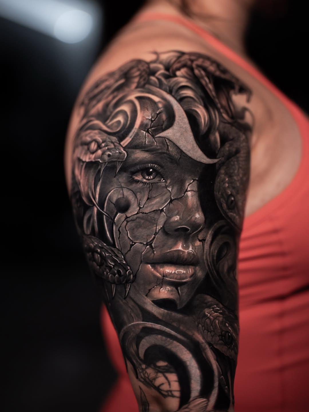Tattoo by @andretattoostx โ realism, black_and_grey