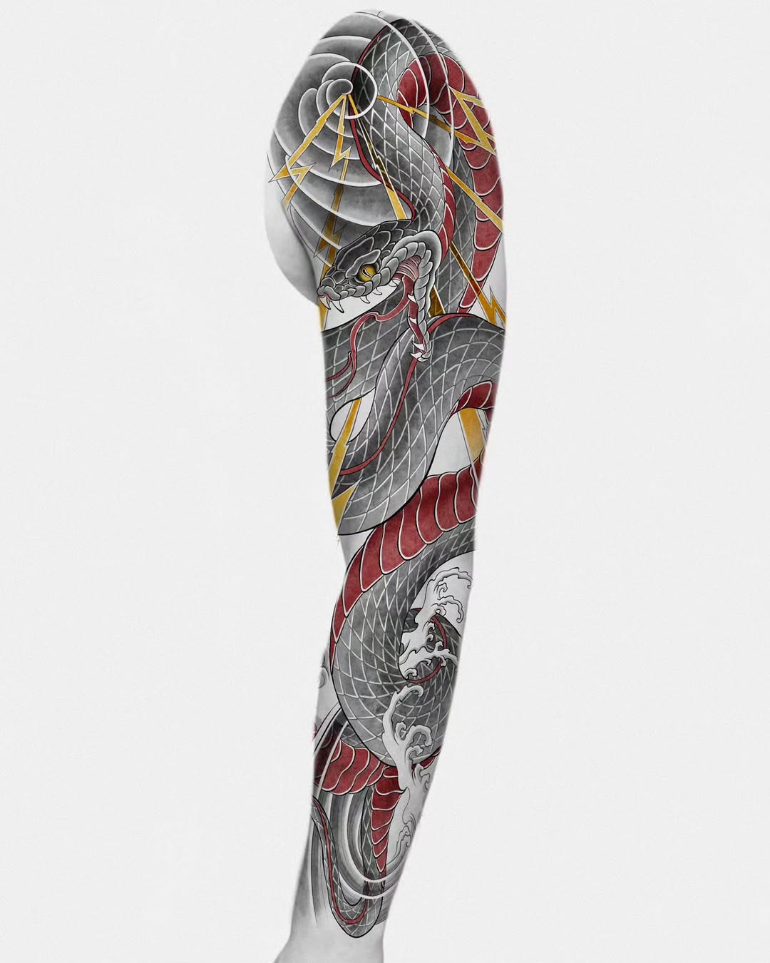 Tattoo by @onsil.ink — japanese_irezumi, black_and_grey
